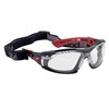 BOLLE RUSH SEAL PLATINUM CLEAR LENS SPEC  ASSEMBLED WITH GASKET AND STRAP