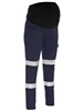 BISLEY WOMENS TAPED STRETCH CARGO MATERNITY PANTS