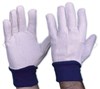 COTTON DRILL BLUE CUFF GLOVES MENS