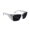 BOLLE STKS 420 PLATINUM SAFETY GLASSES SMOKE LENS WITH CLEAR FRAME