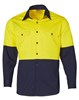 AIW HI VIS LS COTTON TWILL SAFETY SHIRT