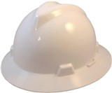 MSA FULL BRIM HARD HAT WHITE