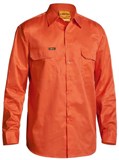 BISLEY HI VIS COOL LIGHTWEIGHT LS DRILL