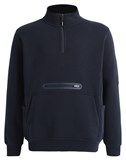 AIW UNISEX PREMIUM FLEECE HALF ZIP WORK SWEATER