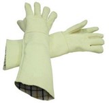 ALL ARAMID WOVEN HEAT RESISTANT GAUNTLET GLOVE