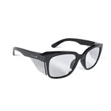 BOLLE STKS 410 PLATINUM SAFETY GLASSES CLEAR LENS WITH BLACK GLOSS FRAME
