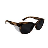 BOLLE STKS 410 PLATINUM SAFETY GLASSES SMOKE LENS WITH BROWN TORTOISE FRAME