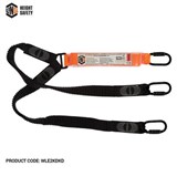 LINQ ELITE DOUBLE LEG ELASTICATED LANYARD WITH HARDWARE  3 X DACTION KARABINERS
